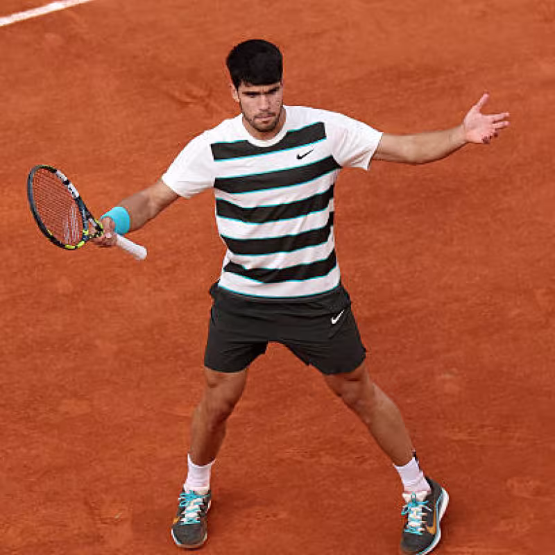 Carlos Alcaraz, longest final in the history of Roland Garros. Photo: Getty Images.