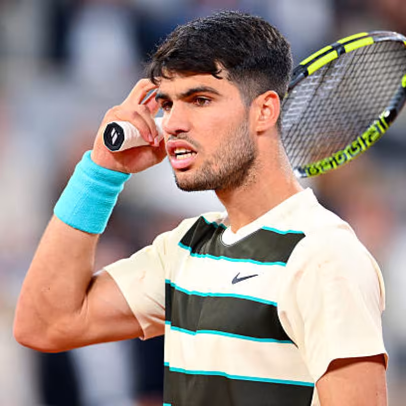 Carlos Alcaraz, schedule before Sinner in the Roland Garros 2025 final. Photo: gettyimages.