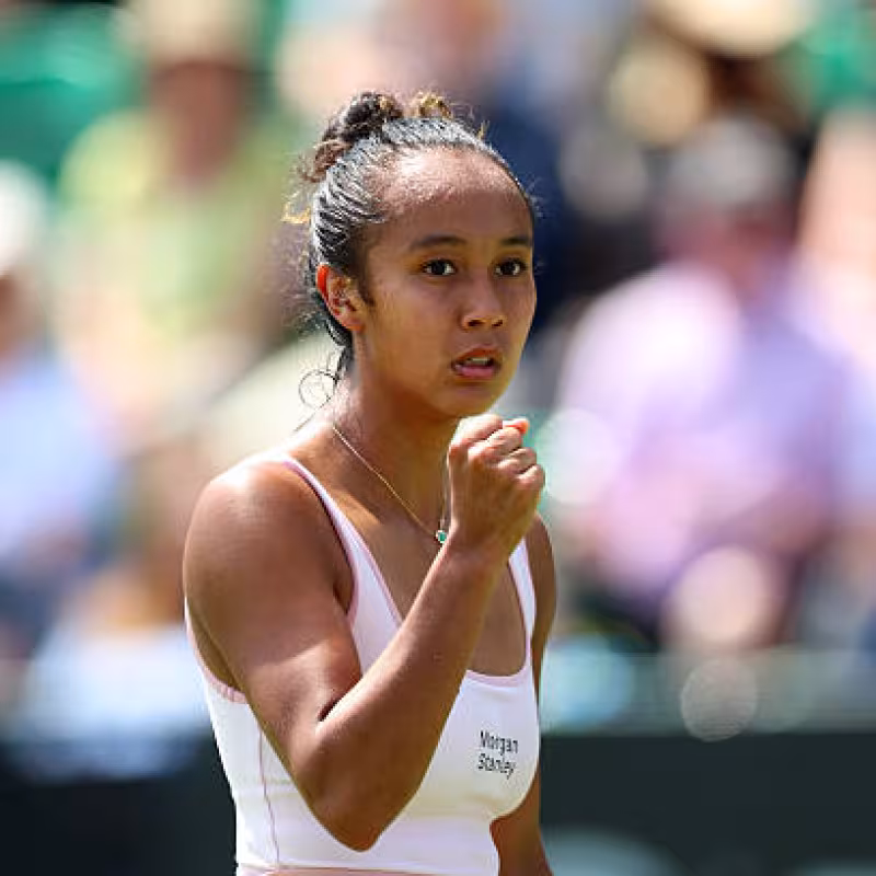 Leylah Fernandez defeats Bucsa at the WTA Nottingham 2025. Photo: Getty
