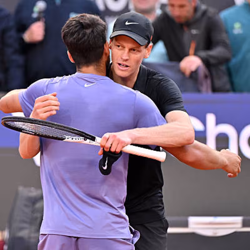 Rivalry between Alcaraz and Sinner. Photo: gettyimages.