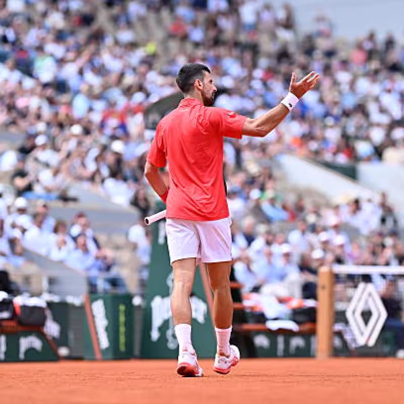 Novak Djokovic beats Norrie at Roland Garros 2025. Photo: gettyimages