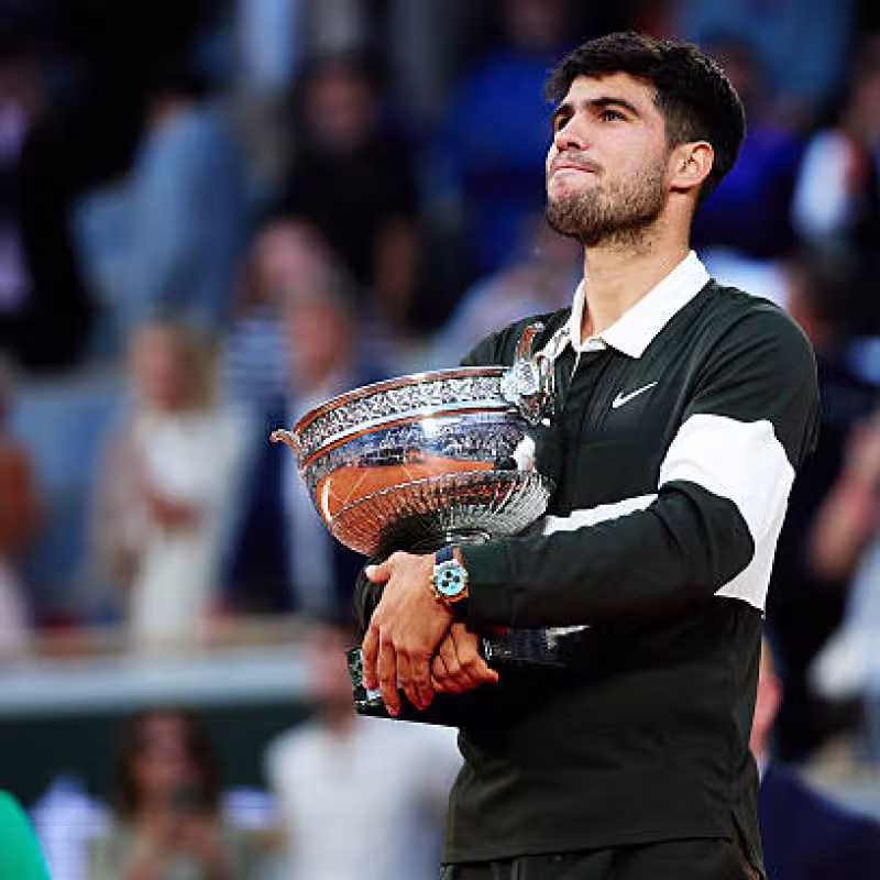 Carlos Alcaraz, champion of Roland Garros. Source: Getty