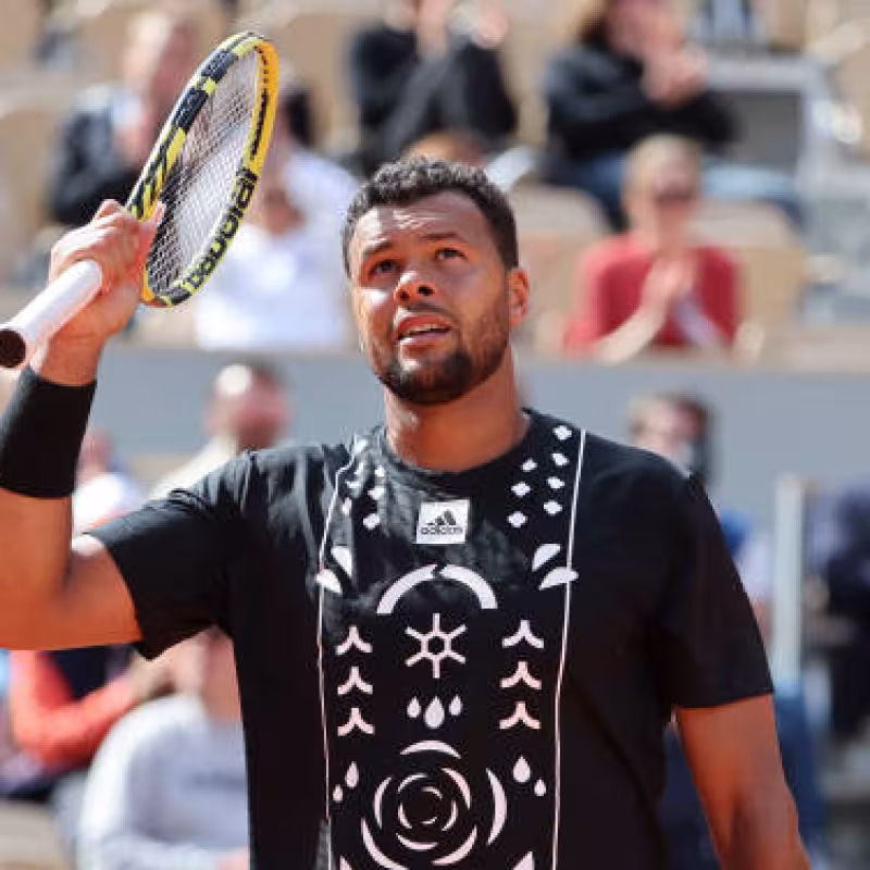 Jo-Wilfried Tsonga in his last match in Paris in 2022. Source: Getty