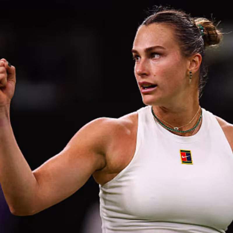 Aryna Sabalenka values her victory against Raducanu. Source: Getty