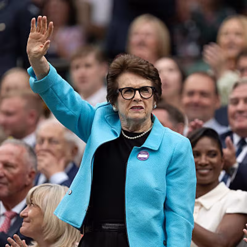 Billie Jean King has a clear favorite for Wimbledon: "I would like to see Djokovic win one more Grand Slam." Photo: Getty Images