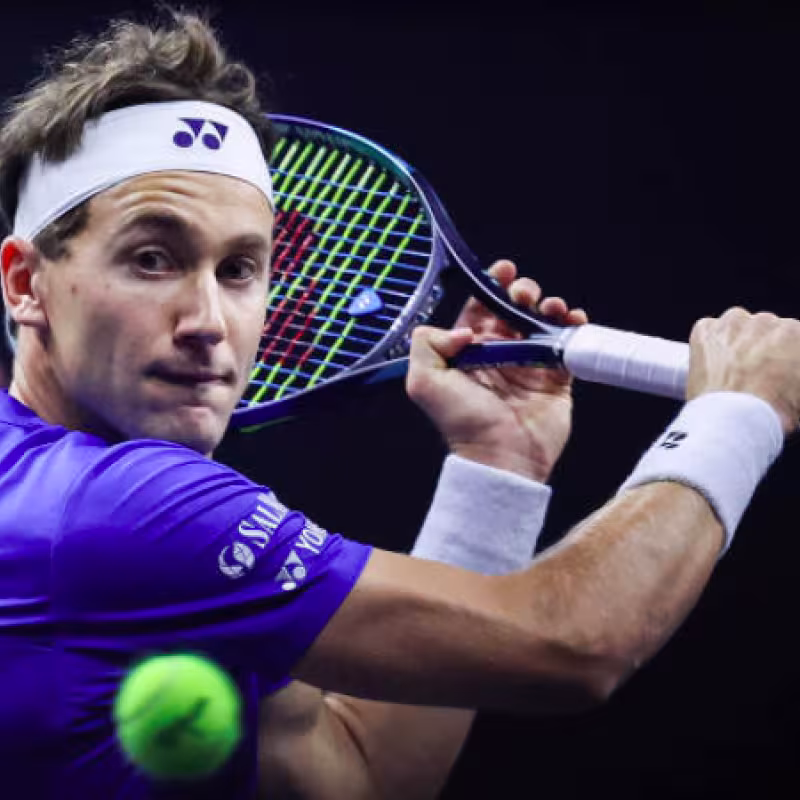 Casper Ruud competing in the Laver Cup. Source: Getty