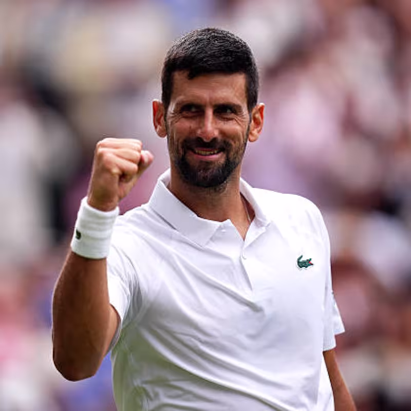 Djokovic remembers Federer after his victory: "I would have liked to have a serve and a volley, and a pleasant touch of the gentleman over there." Photo: Getty Images