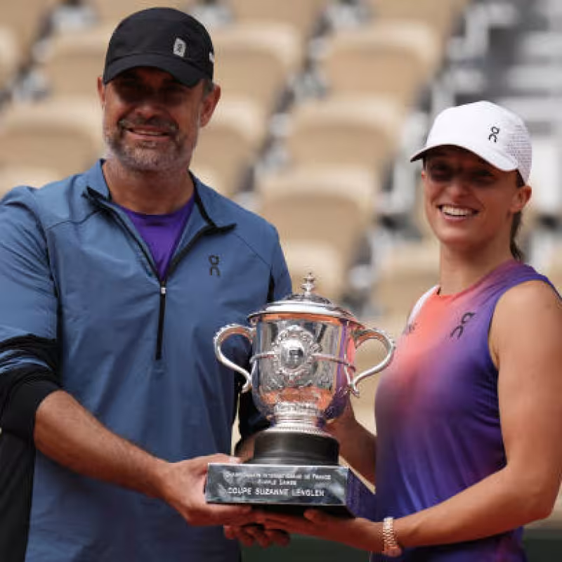 The former coach of Swiatek and Radwanska would be Osaka's new coach. Photo: Getty Images