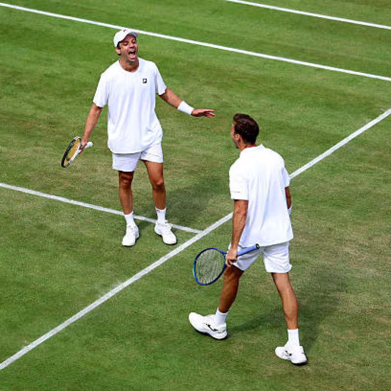 Granollers and Zeballos continue their winning streak and are already in the Wimbledon semifinals. Photo: Getty Images