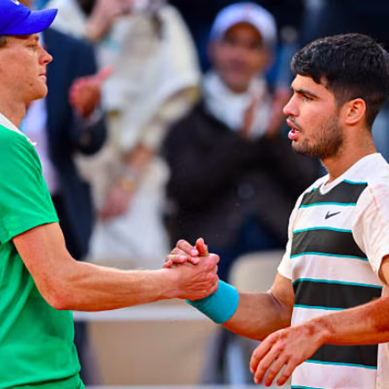 This is what Jannik Sinner thought of Carlos Alcaraz the first time he saw him play. Source: Getty