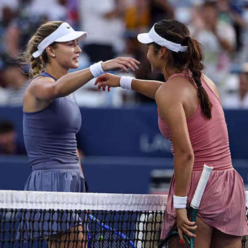 Kalinskaya ends Raducanu's dream and prevents a rematch of the 2021 US Open final. Photo: Getty Images