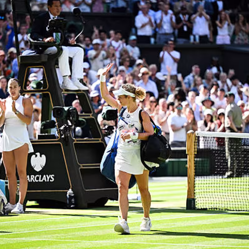 Sabalenka, on Siegemund's tennis: "It's not annoying tennis, it's intelligent tennis." Photo: Getty Images