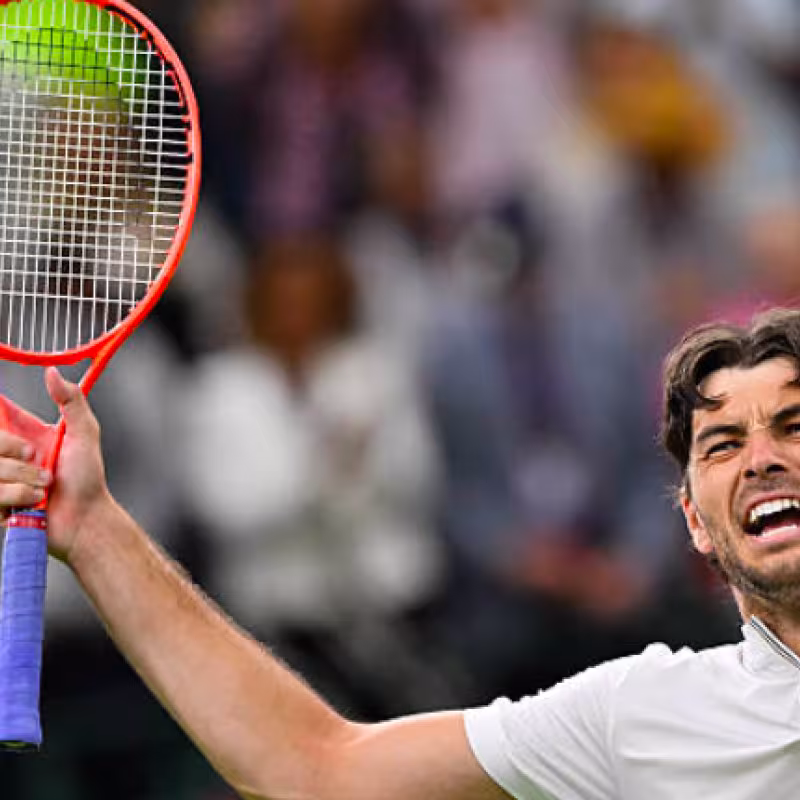 Taylor Fritz continues to win marathons at Wimbledon. Source: Getty