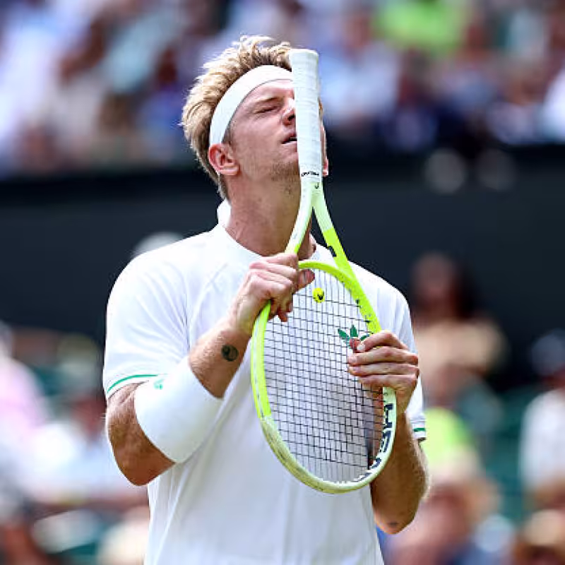 Davidovich dies on the shore against an unattainable Fritz. Photo: Getty Images.