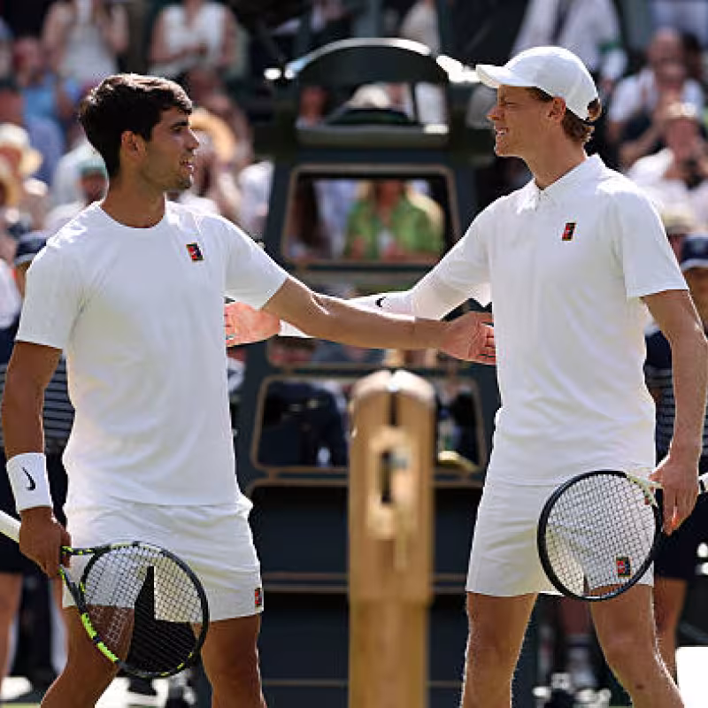 Alcaraz and Sinner, Big 3 rivalry. Photo: gettyimages