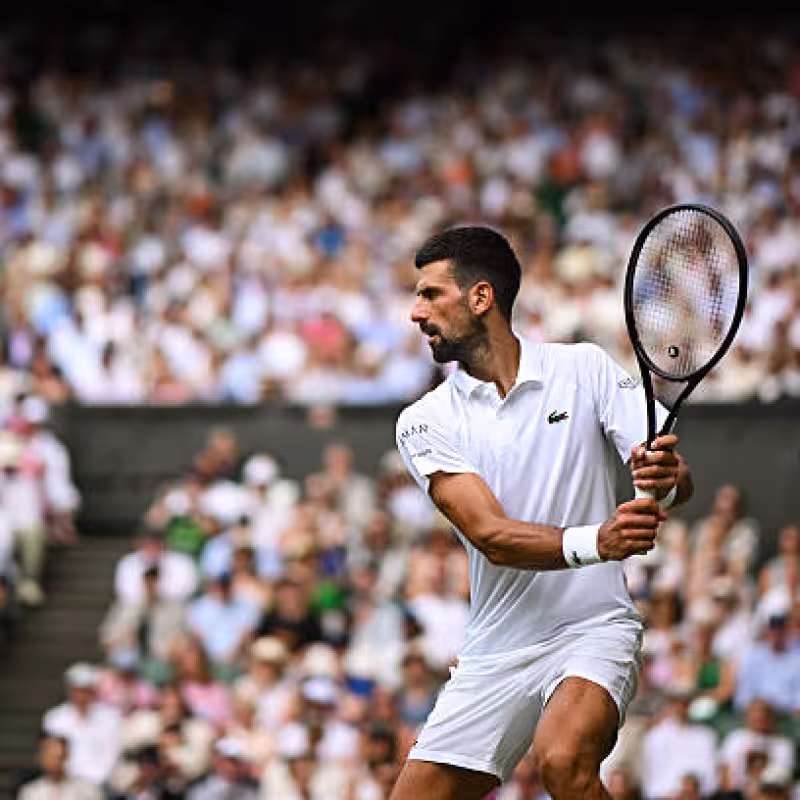 Djokovic, scare on grass. Photo: gettyimages