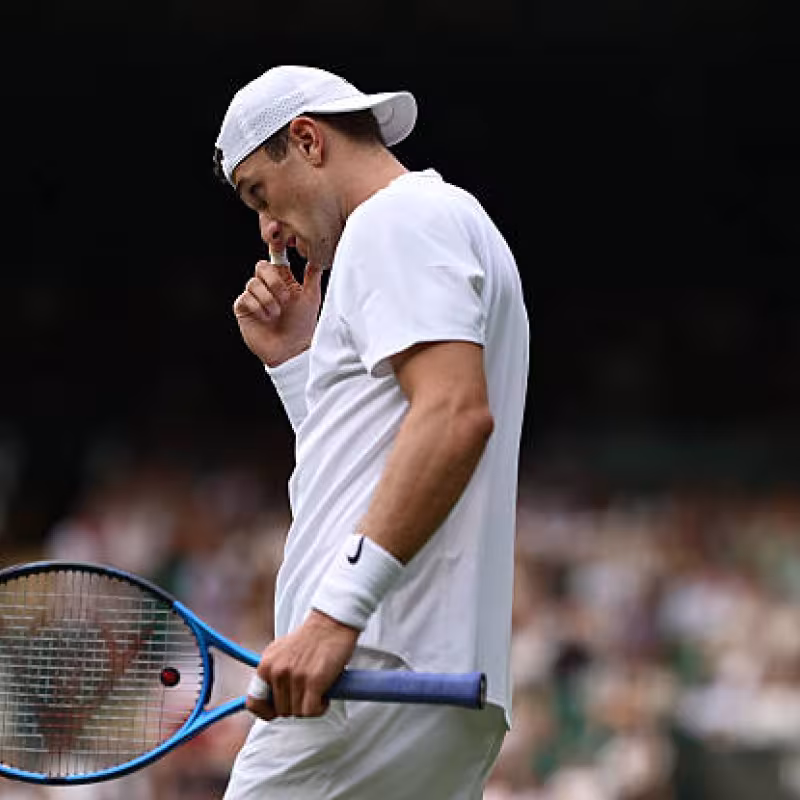 Jack Draper loses to Cilic at Wimbledon 2025. Photo: gettyimages
