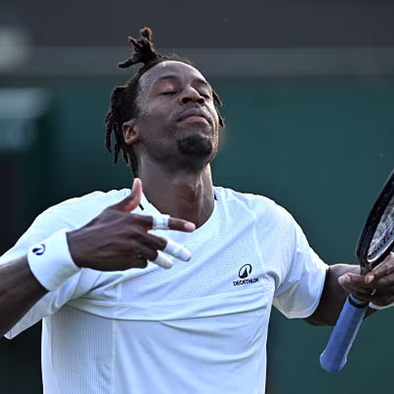 Monfils gets a boost with an epic battle against Humbert. Photo: Getty