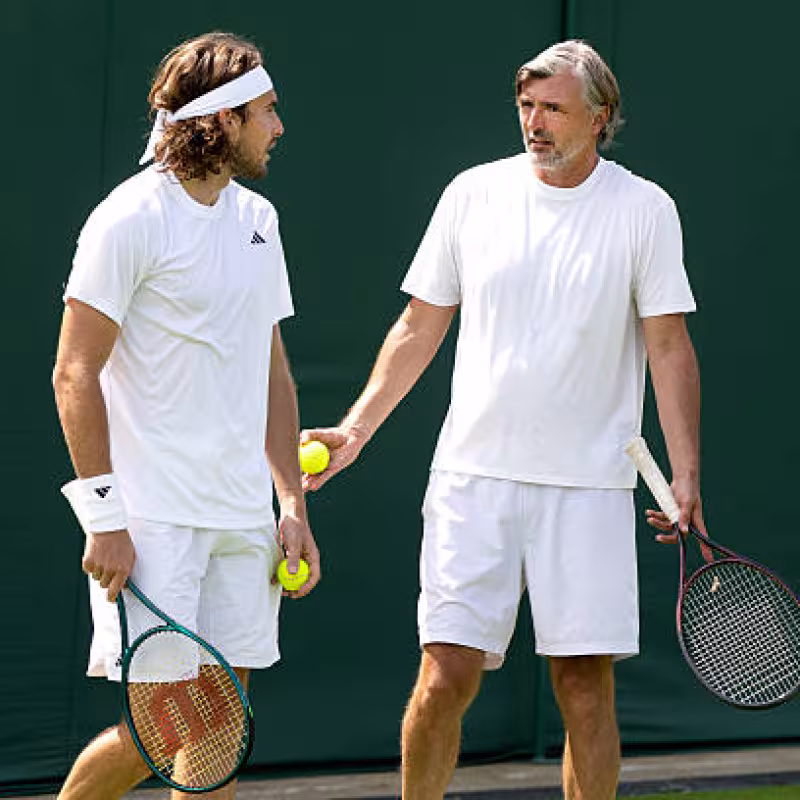 Tsitsipas and Ivanisevic stop working together after two tournaments. Photo: Getty