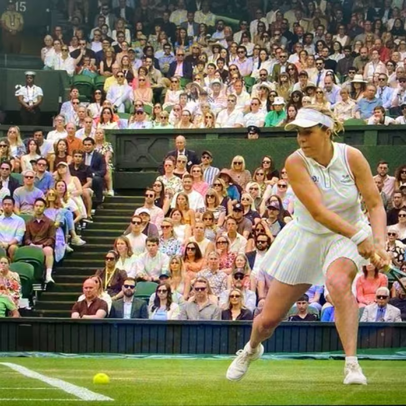 Pavlyuchenkova, controversial ball. Photo: gettyimages.
