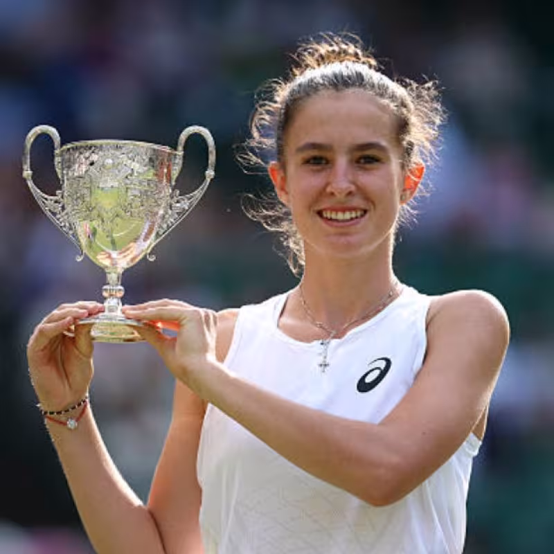 Mia Pohankova at Wimbledon 2025. Photo: Getty