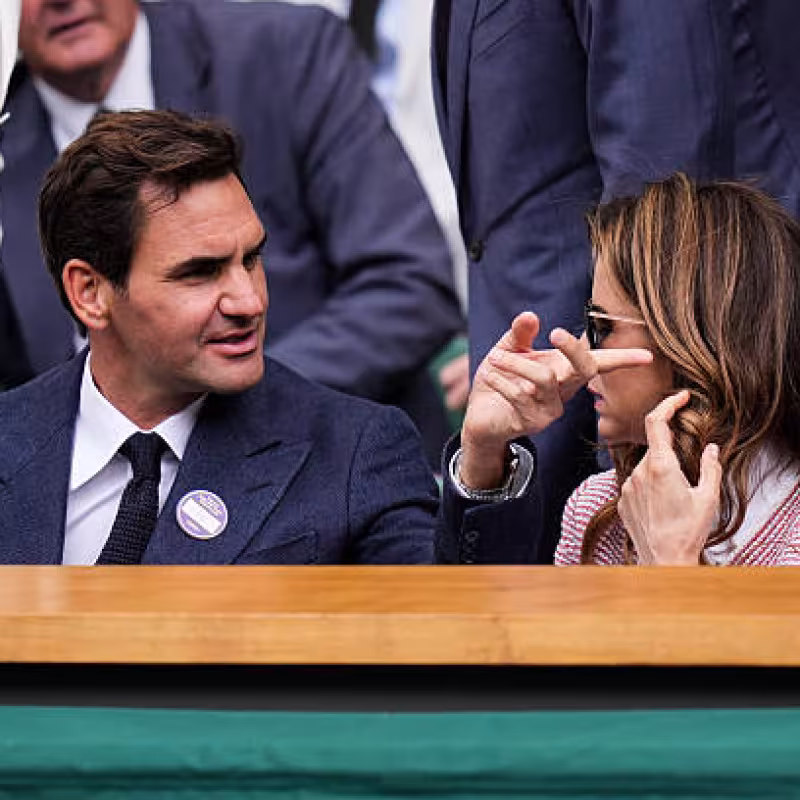 Federer predicts the winner of the match between Djokovic and Sinner at Wimbledon. Photo: Getty.