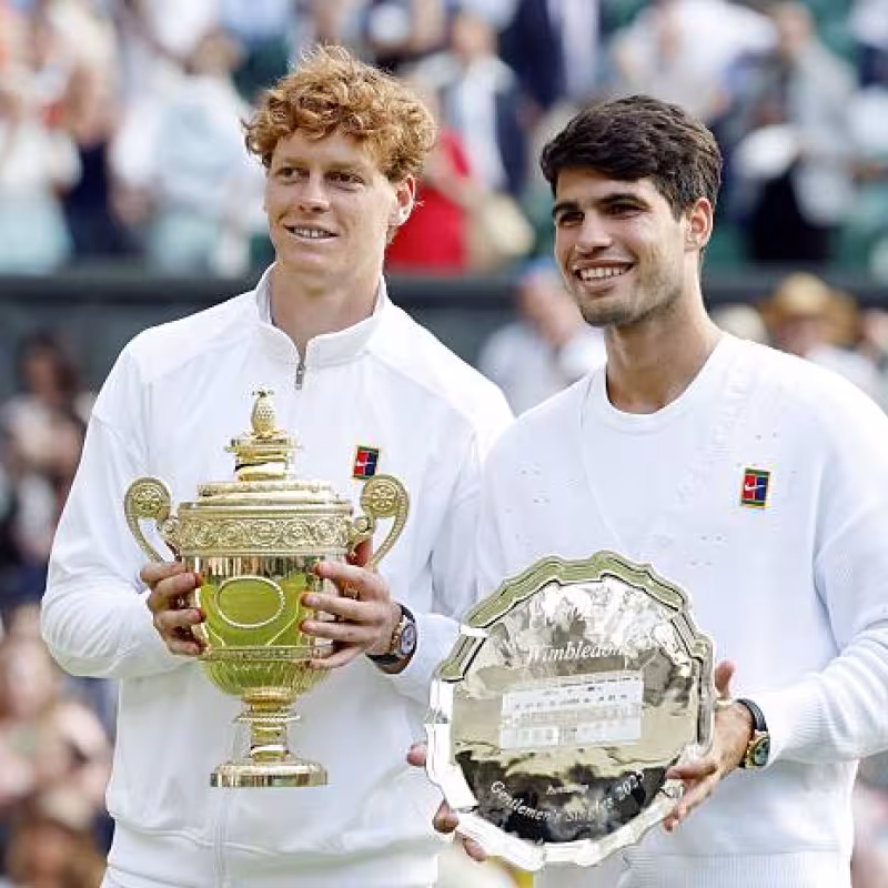 Sinner and Alcaraz, Great Titles. Photo: Getty Images.