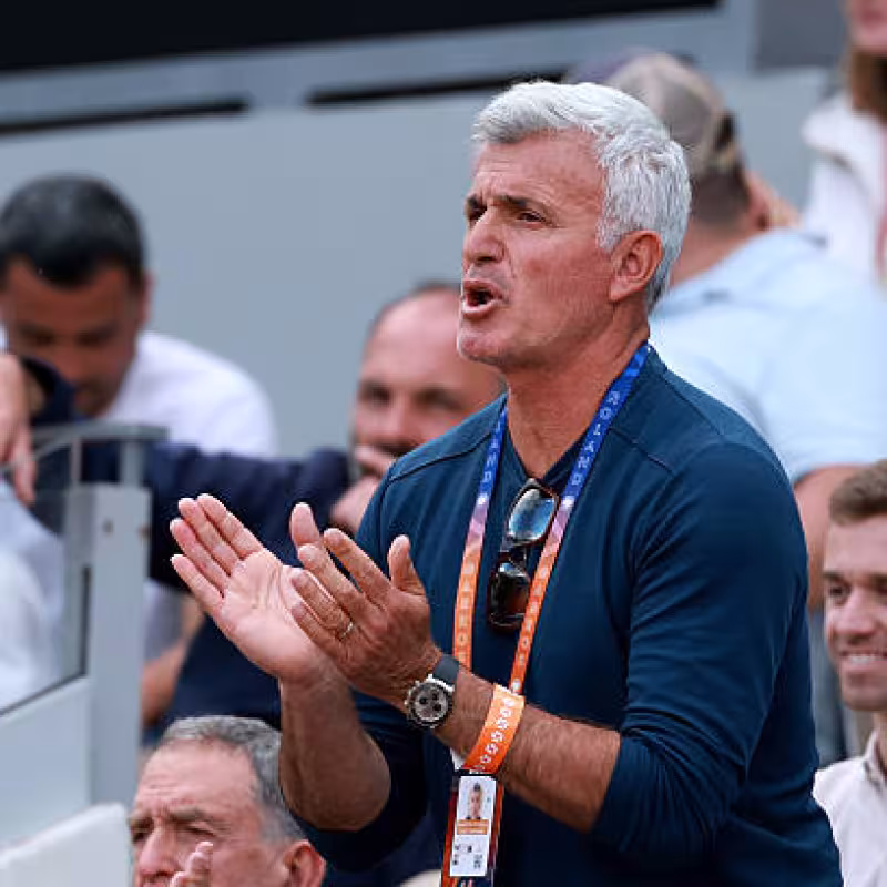 Tsitsipas will work again with his father after breaking up with Ivanisevic. Photo: Getty