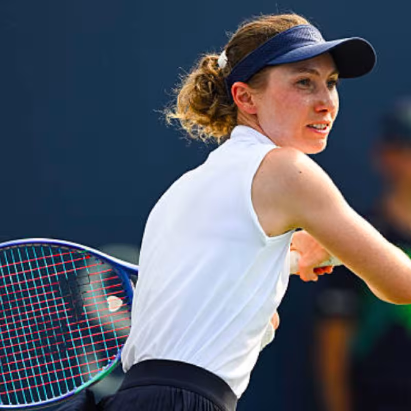 Cristina Bucsa, eliminated at the WTA Monterrey 2025. Source: Getty