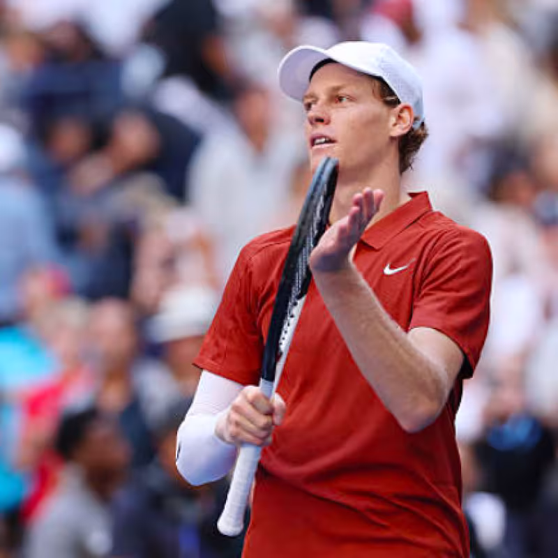 Jannik Sinner values his victory against Shapovalov. Source: Getty.