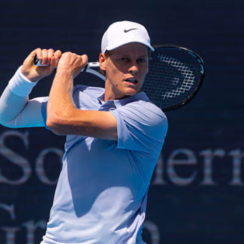Jannik Sinner, satisfied with his debut in Cincinnati. Source: Getty