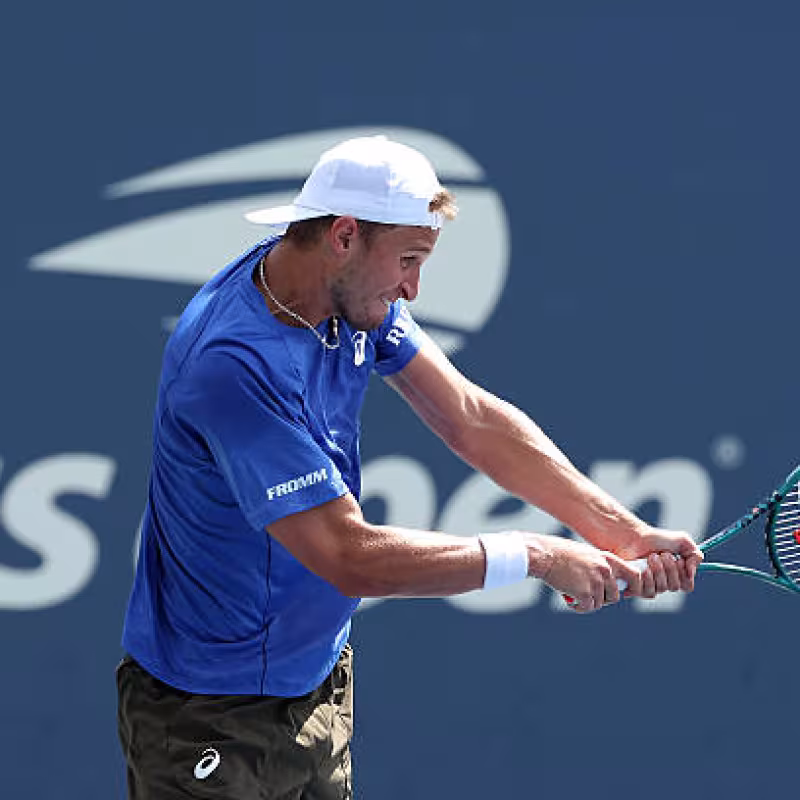 The world number 435, Leandro Riedi, advances to the third round of the US Open after coming back against Cerúndolo. Photo: Getty Images.