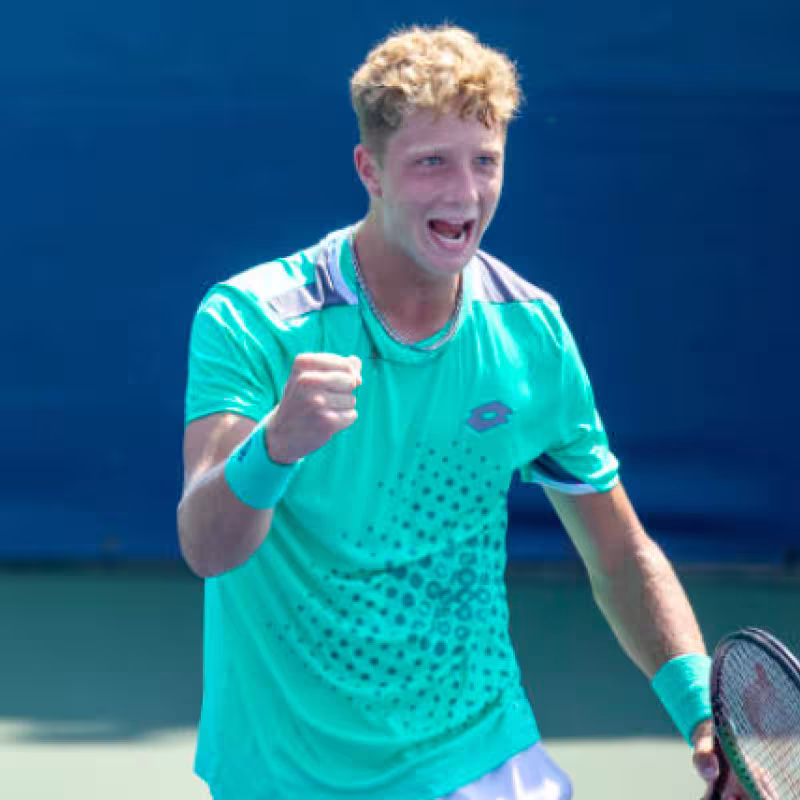 Martín Landaluce achieves his first victory in Cincinnati 2025. Source: Getty