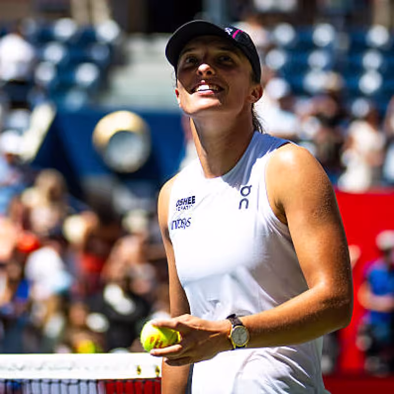 Swiatek, after winning her debut: "There are many positive vibes." Photo: Gettyimages
