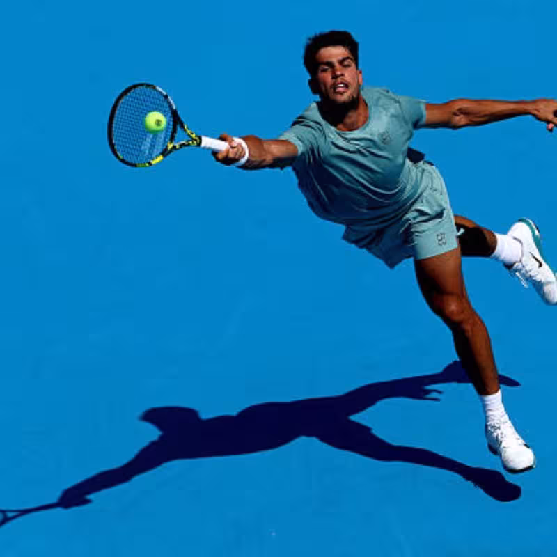 Carlos Alcaraz at the ATP Cincinnati 2025. Photo: Getty