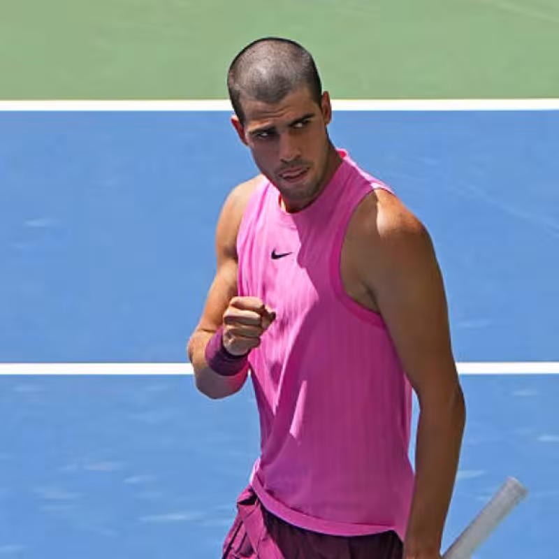 Carlos Alcaraz at the US Open 2025. Photo: Getty