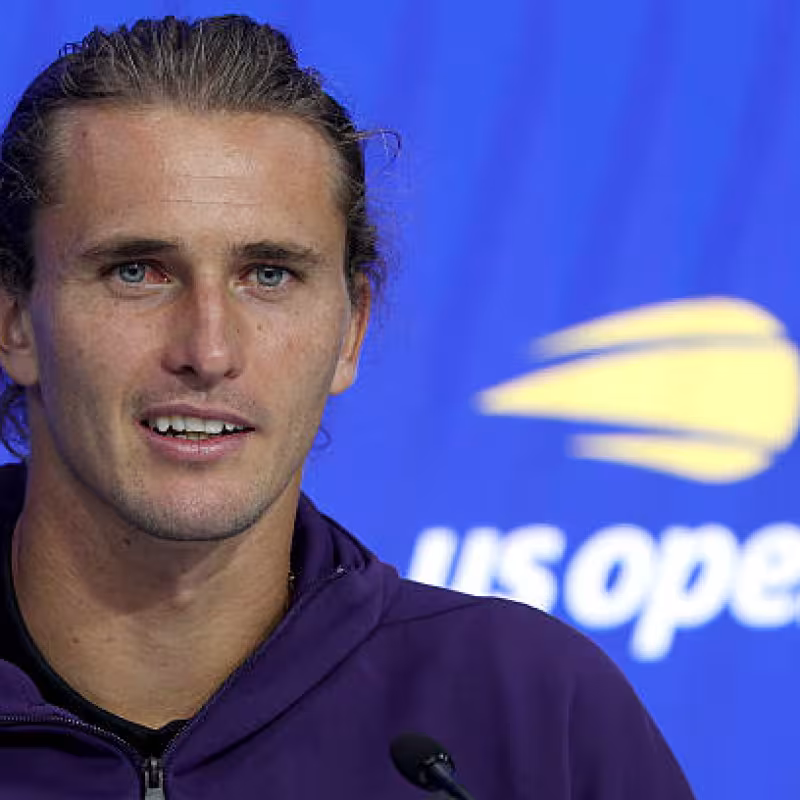 Alexander Zverev at the Media Day of the US Open 2025. Photo: Getty