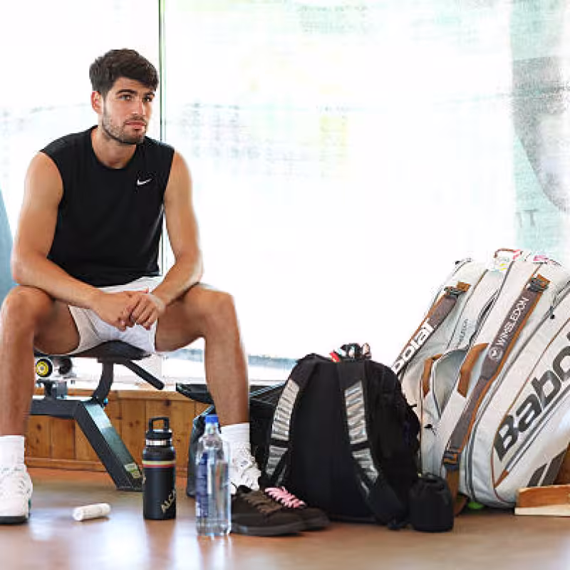 Carlos Alcaraz is getting ready for Cincinnati. Photo: gettyimages