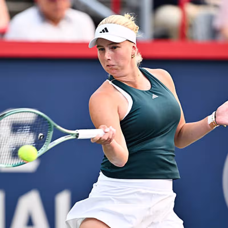 Clara Tauson, confidence in Montreal. Photo: gettyimages.