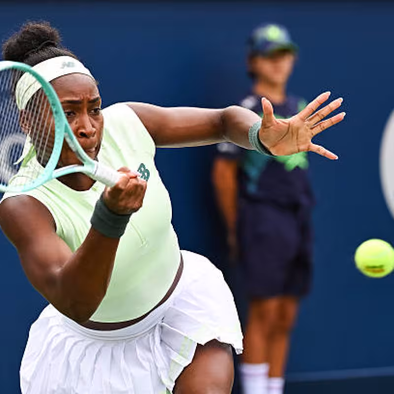 Gauff pulls off a new escapade to overcome Kudermetova. Photo: Getty