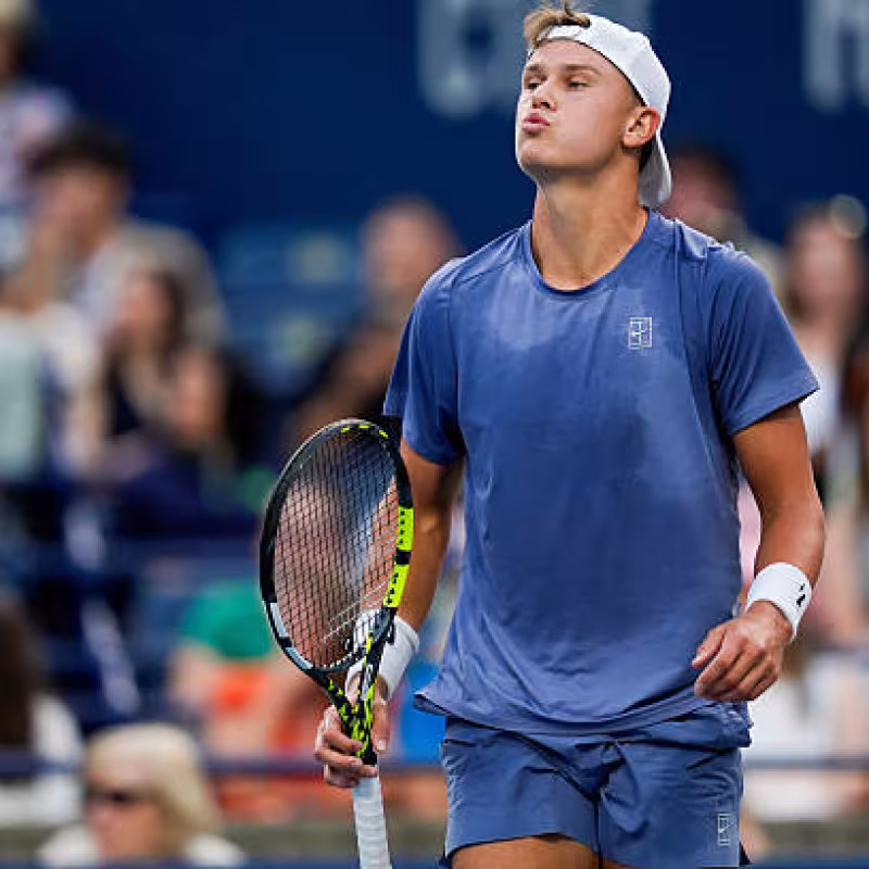 Rune points out what he needs to improve in his tennis after a "disappointing" match. Photo: Getty