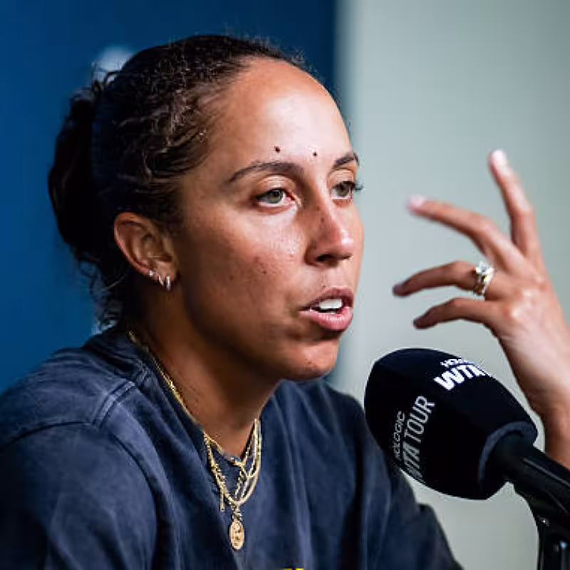 Madison Keys, racket change. Photo: gettyimages