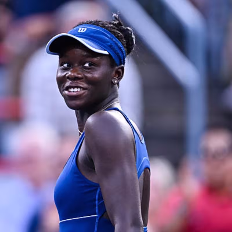 Victoria Mboko at the WTA Montreal 2025. Photo: Getty