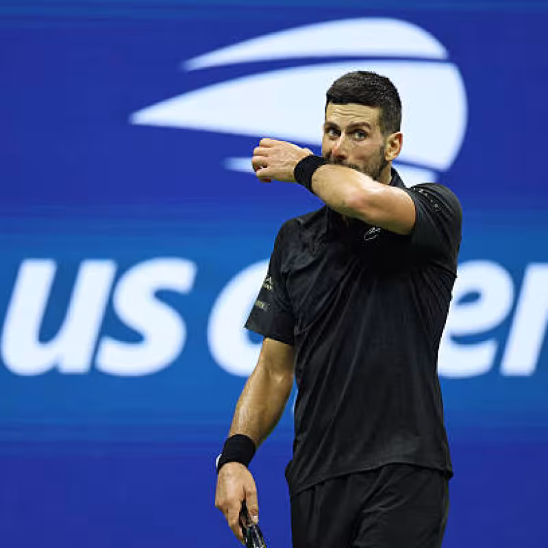 Novak Djokovic at the US Open 2025. Photo: Getty