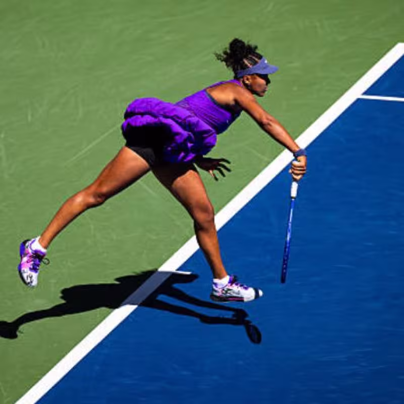 Naomi Osaka at the US Open 2025. Photo: Getty