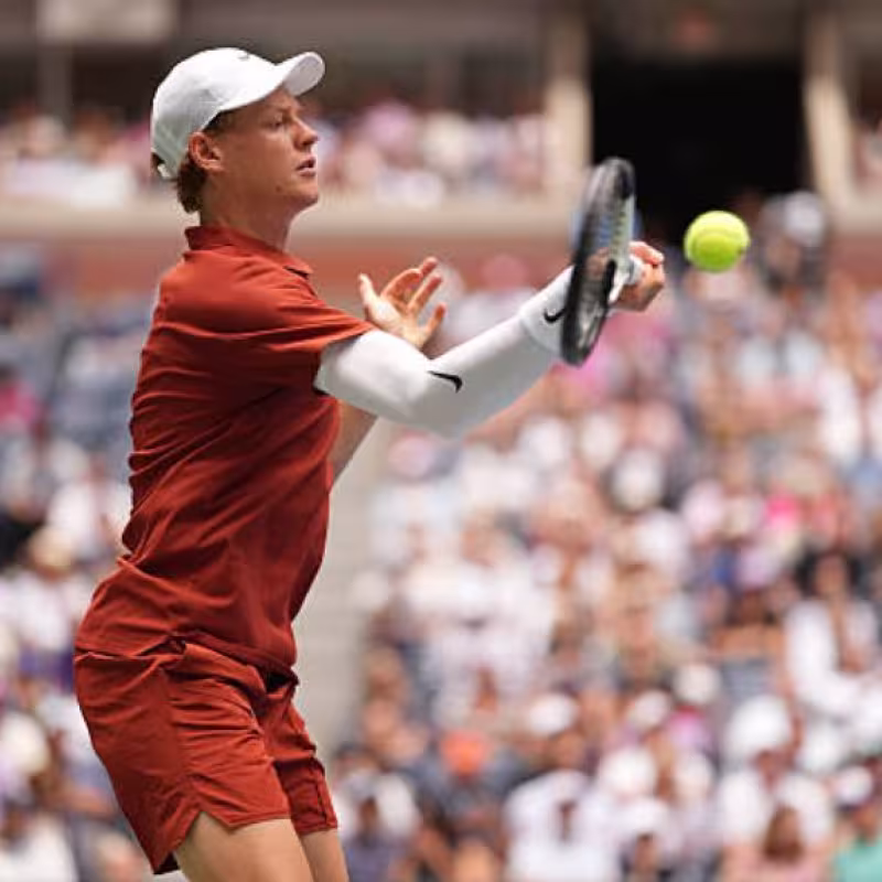 Jannik Sinner at the US Open 2025. Photo: Getty