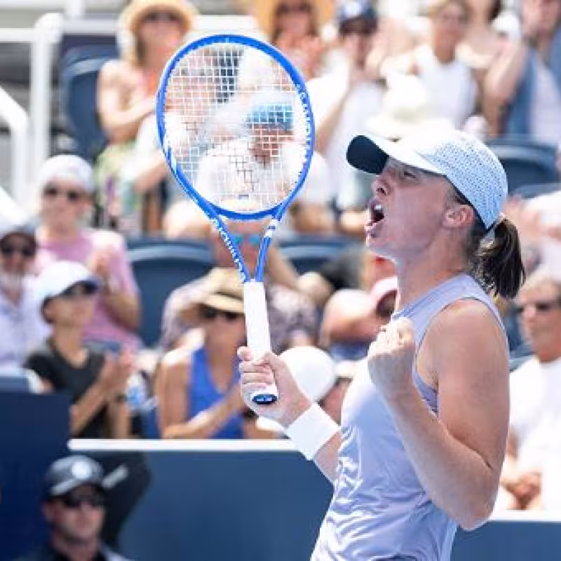 Iga Swiatek at WTA Cincinnati 2025. Photo: Getty