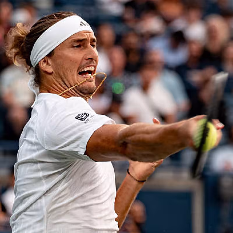 Alexander Zverev, gold chains. Photo: gettyimages