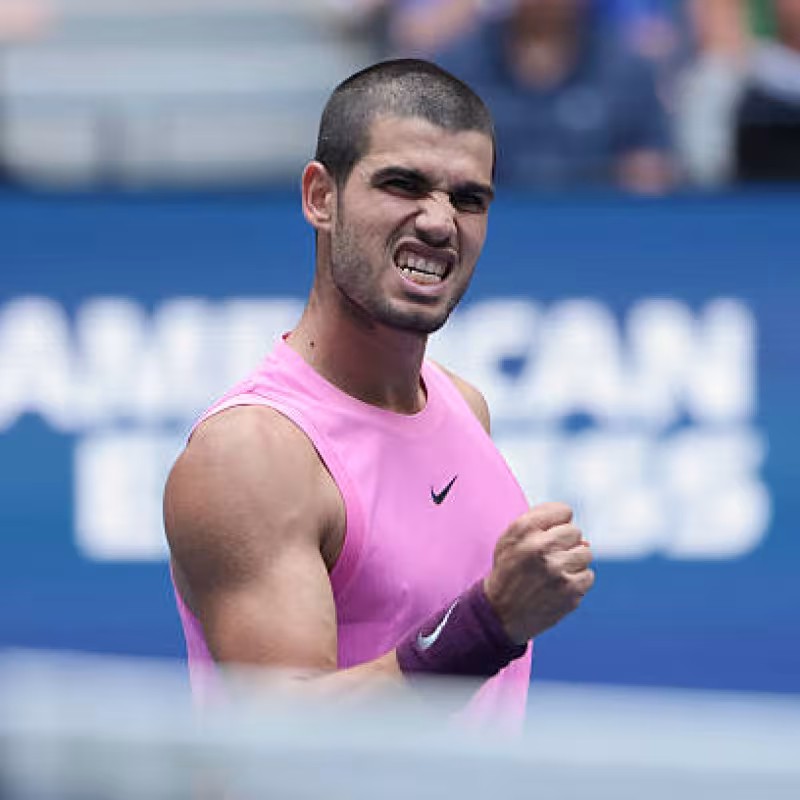 Alcaraz, after his exhibition against Lehecka: "I played an almost perfect match." Photo: Gettyimages