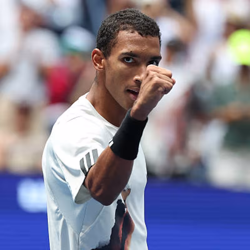 At last, Auger-Aliassime is here: he eliminates Rublev and sets up a meeting with De Miñaur in the quarter-finals. Photo: Getty Images